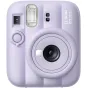 Мечтательная фиолетовая Fujifilm Instax Mini 13 моментальная камера с большим круглым объективом, встроенной вспышкой, зеркалом для селфи и кнопкой таймера.