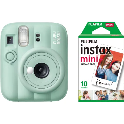 Fujifilm Instax Mini 13, lagoon green + film