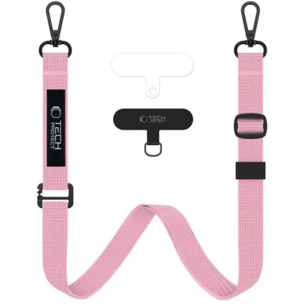 Tech-Protect phone strap Rope Crossbody Leash C65, pink