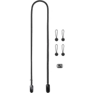 Peak Design Form Rope black camera strap, 134 cm long, 10 mm diameter nylon rope with low-profile quick-release anchors, four matching anchor loops, and a mounting plate against a white background.Peak Design Form Rope black camera strap, 134 cm long, 10 mm diameter nylon rope with low-profile quick-release anchors, four matching anchor loops, and a mounting plate against a white background.