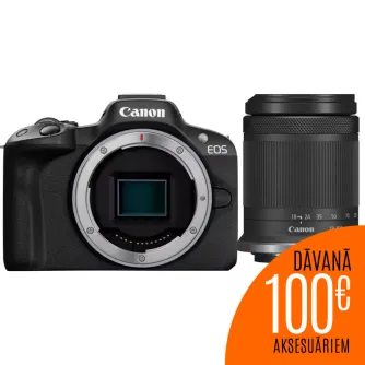 Bezspoguļa kameras - Canon EOS R50 RF-S 18-150mm Lens Bundle 5811C096 - perc šodien Master Foto veikalā un ar piegādi