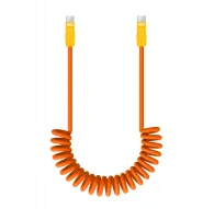 Newell USB-C - USB-C 100 W cable, 1,5 m, Silicone, Spiral, Orange-YellowNewell USB-C - USB-C 100 W cable, 1,5 m, Silicone, Spiral, Orange-Yellow