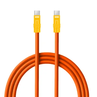 Newell USB-C - USB-C 100 W cable, 2 m, Silicone, Orange-Yellow
