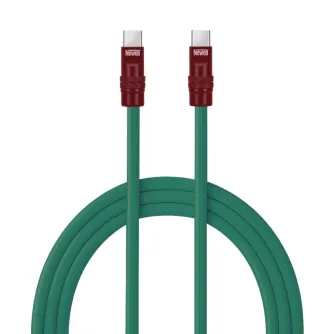 Newell USB-C - USB-C 100 W cable, 2 m, Silicone, Green-Maroon