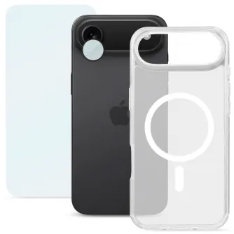 Roobix 3-in-1 Combo Kit for iPhone 17 Air (MagSafe case + glass + lens protection)