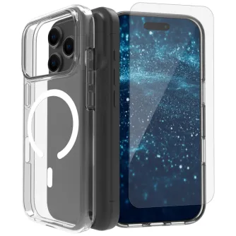 Roobix 3-in-1 Combo Kit for iPhone 17 (MagSafe case + glass + lens protection)