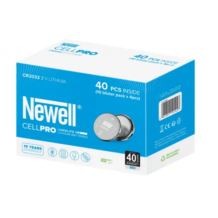 Newell CellPro CR2032 lithium battery, 10x4 pcs pack
