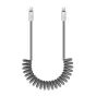 Newell USB-C - USB-C 100 W cable, 2 m, Silicone, Spiral, Grey