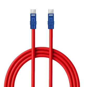 Newell USB-C - USB-C 100 W cable, 2 m, Silicone, Red-Navy Blue