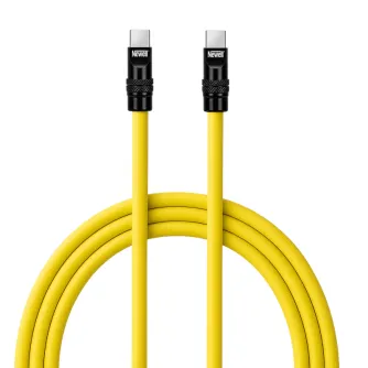 Newell USB-C - USB-C 100 W cable, 2 m, Silicone, Yellow-Black