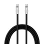 Newell USB-C - USB-C 100 W cable, 2 m, Silicone, Black