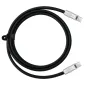 Newell USB-C - USB-C 100 W cable, 2 m, Silicone, Black