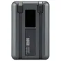 Newell MS-10000 Pro 10000 mAh gray power bank with integrated USB‑C and Lightning cables, compact design and cable management features.