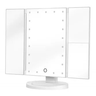 Humanas HS-ML04 Make-up Mirror with LED Lights - White