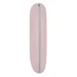 Humanas HS-PM01 pink compact make-up mirror case, closed, side view with silver hinge