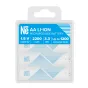 Newell AA Li‑ion rechargeable battery pack, 4 pcs, in a clear blister pack with blue label showing 1.5 V, 2200 mAh capacity, 3.3 Wh energy and up to 1200 recharge cycles.