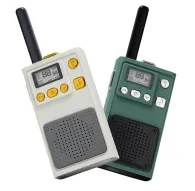 Набор из двух радиосвязей Redleaf W1A PMR446, белый и зелёный модели, с чёрными телескопическими антеннами, LCD-дисплеями, показывающими 88, цветными функциональными кнопками, встроенными динамиками, компактный портативный дизайНабор из двух радиосвязей Redleaf W1A PMR446, белый и зелёный модели, с чёрными телескопическими антеннами, LCD-дисплеями, показывающими 88, цветными функциональными кнопками, встроенными динамиками, компактный портативный дизай