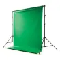 Background Set with Holder - Falcon Eyes Background System with Vinyl Chroma Key Green 2,75m - quick order from manufacturer