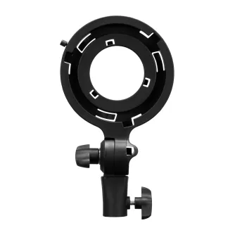 Newell Bowens Mini Bowens FM-адаптер, черный круглый монтажный элемент с 16 мм креплением, быстрый безинструментальный монтаж, совместим с Zora 90 RGB/WB и Bowens модификаторами.