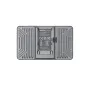Godox GM6S Pro 4K camera monitor back panel with battery compartment, specification label, push button, and ribbed side panels