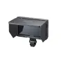Godox GM6S Pro 4K Ultra Bright Camera Monitor Kit 2 with detachable foldable sunshade, 5.5" 2000-nit touchscreen, 4K HDMI input/output, mounted on a cold shoe bracket, against a clean white background