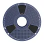 Sunlu PETG high-speed matte black filament spool, top view, perforated reel for 3D printing
