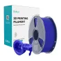 Sunlu blue PETG high-speed matte filament on a detachable reusable spool, alongside its teal and white packaging and a separate blue spool hub.