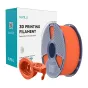 Sunlu orange PETG high-speed matte 3D printing filament on a detachable reusable spool, with the product box and spare orange hub included