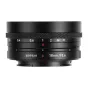 AstrHori 18mm f/5.6 APS-C shift lens front view featuring focus distance scale and red triangle markers