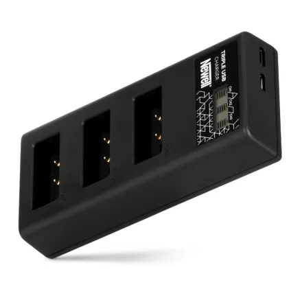 Newell CD-USB-C three-channel charger for Canon LP-E17 batteries