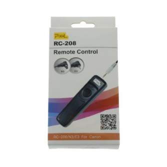 Kameras pultis - Pixel Shutter Release Cord RC-208/N3/E3 for Canon - perc šodien veikalā un ar piegādi