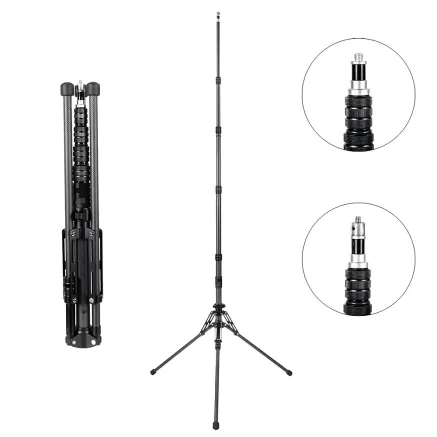 MITOYA HERON Carbon Lighting Stand 210cm / Head 16mm / 1/4 + 3/8 Thread