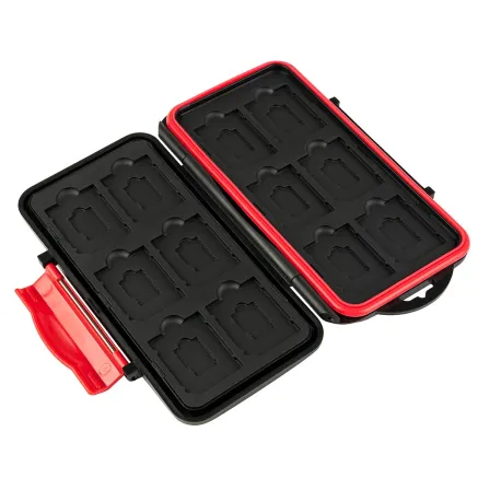 SD / microSD memory card case MITOYA red