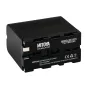 MITOYA LONG LIFE NP‑F970 battery, 7800 mAh, black casing with side contacts, high-capacity lithium-ion power source for Sony cameras and LED lights.