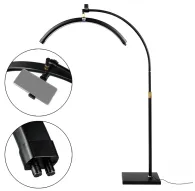 MITOYA LED MOON LIGHT Bi-color Cosmetic Lamp on a Tripod [Black]MITOYA LED MOON LIGHT Bi-color Cosmetic Lamp on a Tripod [Black]