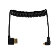Angled HDMI Cable [Left] - Micro HDMI [Right] 50cm SpiralAngled HDMI Cable [Left] - Micro HDMI [Right] 50cm Spiral