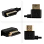 Angled HDMI Cable [Left] - Micro HDMI [Right] 50cm Spiral