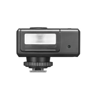 Godox iM30 Pro iFlash camera flash with a rectangular head, built-in battery, magnetic filter mount, and 2.8" color display, mounted on a hot shoe