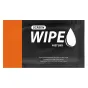 Пакет GGS Screen Wipe, черный с оранжевой полосой, с надписью 'SCREEN WIPE' и каплей воды, предвлаженная микрофибра для очистки экранов камер