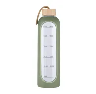 KiCA Hydro Glass Sports Bottle 1000 ml - olive GreenKiCA Hydro Glass Sports Bottle 1000 ml - olive Green