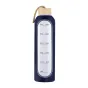 KiCA Hydro Glass Sports Bottle 1000 ml - Navy Blue