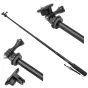 MITOYA 94cm 2in1 selfie boom monopod with GoPro mount, 1/4" thread adapter, foam handle and wrist lanyard