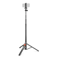 Neewer TS05 165 cm pilnībā metāla ceļojumu statīvs ar regulējamu augstumu, universālu tālruņa turētāju un sarkanu centrspreader sviru, ar uzstādītu tālruni un gatavu Bluetooth tālvadības pulti.Neewer TS05 165 cm pilnībā metāla ceļojumu statīvs ar regulējamu augstumu, universālu tālruņa turētāju un sarkanu centrspreader sviru, ar uzstādītu tālruni un gatavu Bluetooth tālvadības pulti.