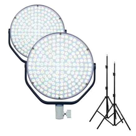Nanlite MIRO 60C x2 krāsaino LED komplekts - ar baterijām un statīviem RGBWW noma