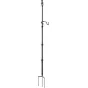 6528 Monopod with Triple Ground Spikes and Phone Support with Cold Shoe Mount