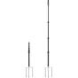 6528 Monopod with Triple Ground Spikes and Phone Support with Cold Shoe Mount
