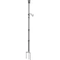 6397 Monopod with Triple Ground Spikes and Panoramic Ball Head with Arca-Swiss Plate