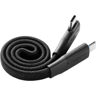 SmallRig 5614 USB‑C самокосильный плетёный кабель, 35 см, с магнитным кольцом, прямые и угловые разъёмы, поддержка до 240 Вт зарядки и 20 Гбит/с USB 3.2 Gen2x2