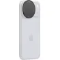 SmallRig 6877 Clip‑On VND фильтр, прикреплённый к задней камере белого iPhone 18 Pro, с черным круглопрозрачным стеклом и вращающимся кольцом