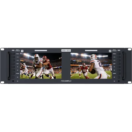 Feelworld Monitor FRM701G Dual 7 inch 3RU rackmount
